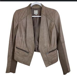 Halogen Leather Jacket XS